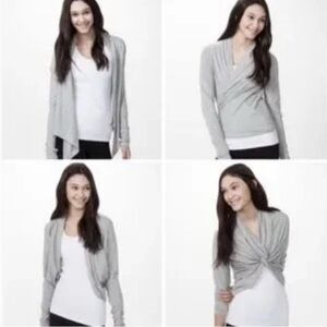IVIVVA | by Lululemon | Four's A Charm | Wrap | Cardigan | Shirt | Gray |Size 12